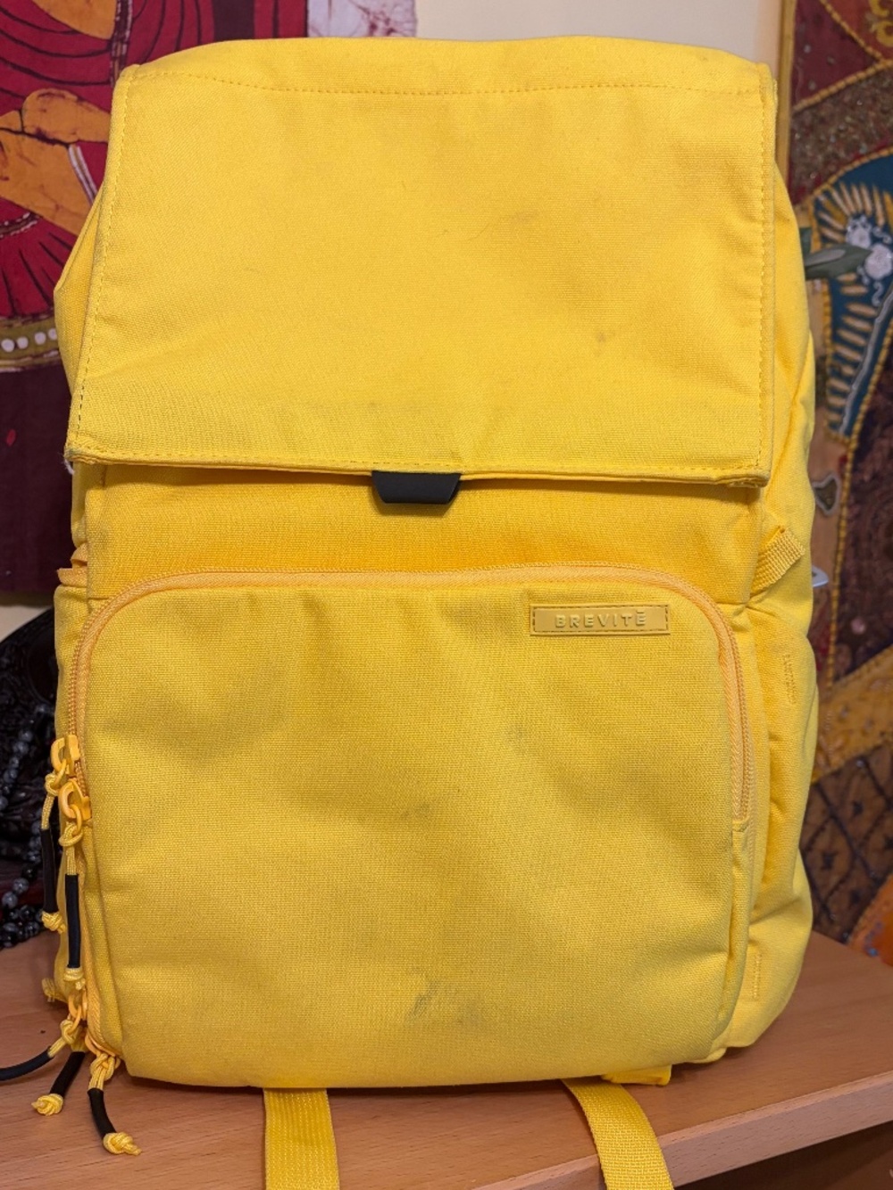 Brevite The Runner Camera Backpack Yellow Travel Padded Laptop DSLR 18L Minimal